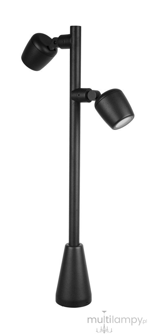 Dublo H70 lampa stojąca ogrodowa 2xGU10 czarna DBL-700