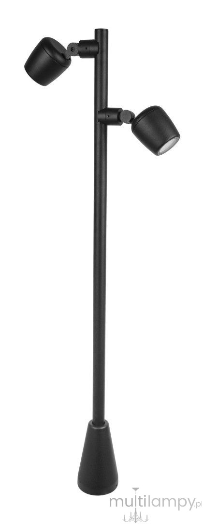 Dublo H100 lampa stojąca ogrodowa 2xGU10 czarna DBL-1000
