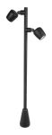 Dublo H100 lampa stojąca ogrodowa 2xGU10 czarna DBL-1000