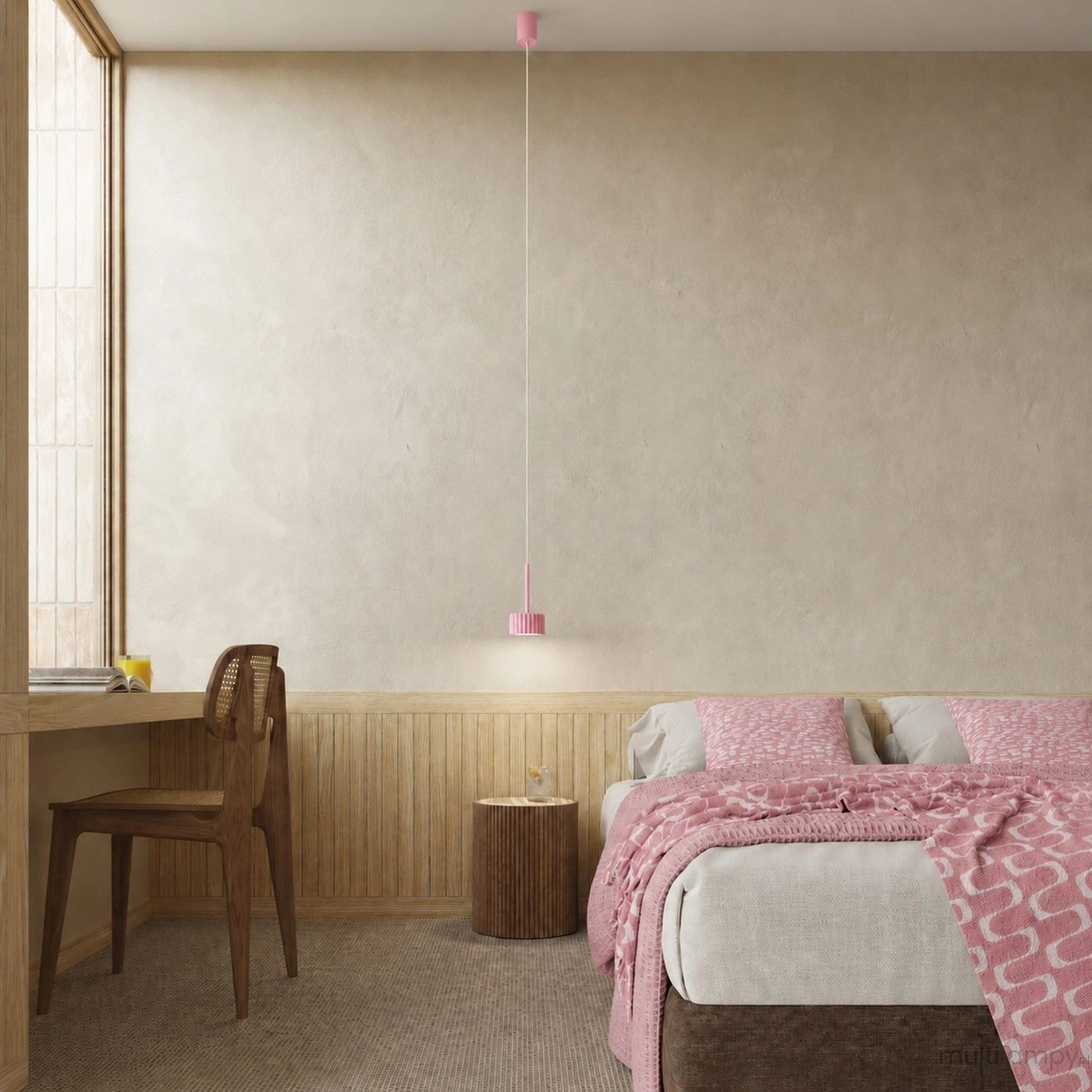 Aura 1 lampa wisząca GX53 różowa SL.2686
