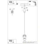 Aura 1 lampa wisząca GX53 beżowa SL.2678