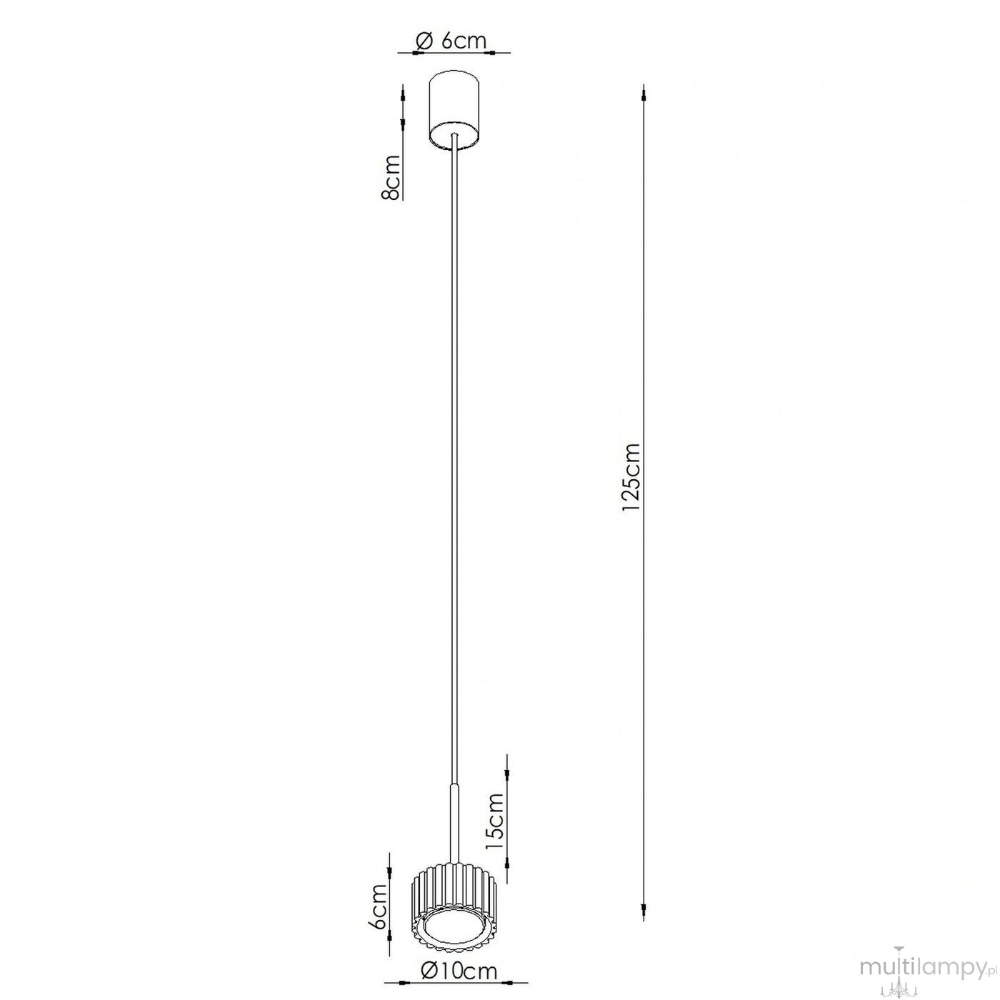 Aura 1 lampa wisząca GX53 beżowa SL.2678
