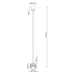 Aura 1 lampa wisząca GX53 beżowa SL.2678