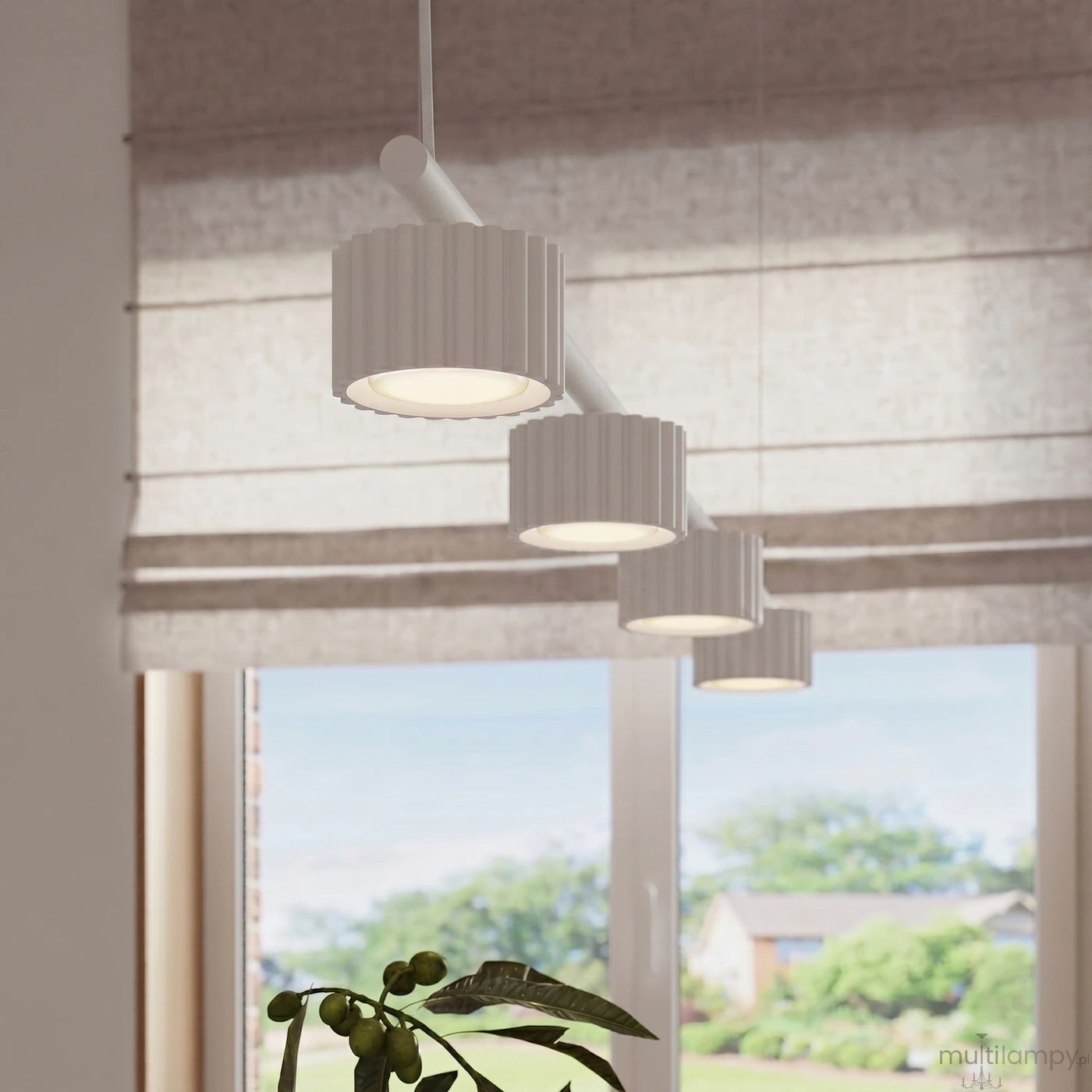 Aura lampa wisząca 4xGX53 biała SL.2695