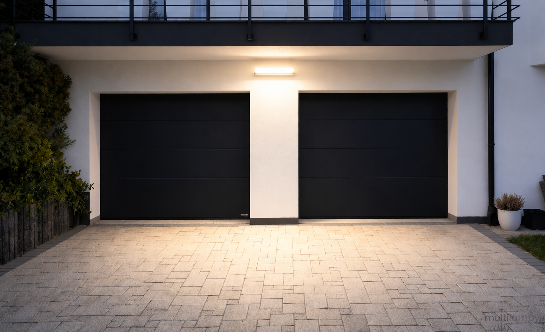 Ren 60 kinkiet elewacyjny kierunkowy z czujnikiem ruchu LED 50W 4000K ciemny popiel
