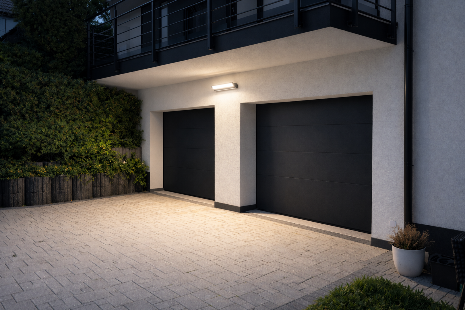Ren 60 kinkiet elewacyjny kierunkowy z czujnikiem ruchu LED 50W 4000K ciemny popiel