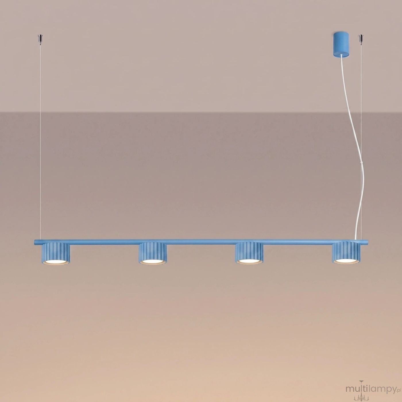 Aura lampa wisząca 4xGX53 błękitna SL.2710