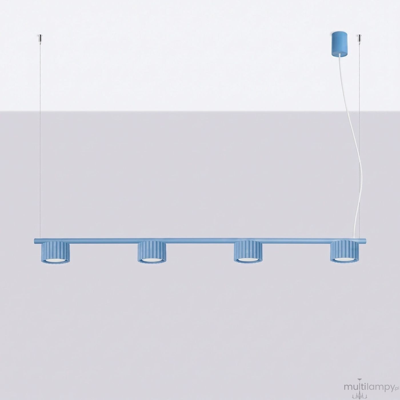 Aura lampa wisząca 4xGX53 błękitna SL.2710