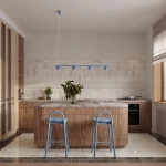 Aura lampa wisząca 4xGX53 błękitna SL.2710