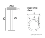 Rondo II H42 lampa słupek ogrodowy LED 12W CCT czarny RO-420