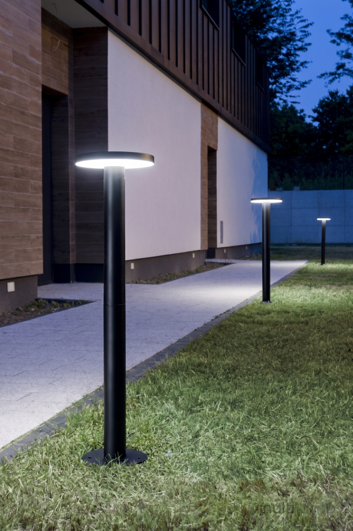 Rondo II H42 lampa słupek ogrodowy LED 12W CCT czarny RO-420