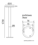 Rondo II H82 lampa słupek ogrodowy LED 12W CCT czarny RO-825