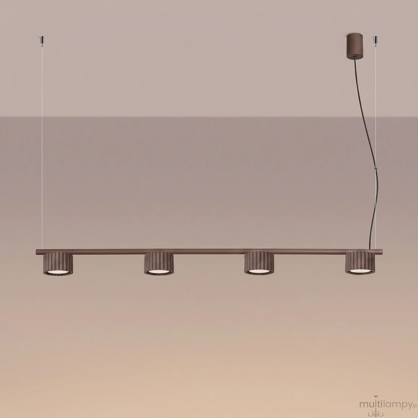 Aura lampa wisząca 4xGX53 brązowa SL.2709