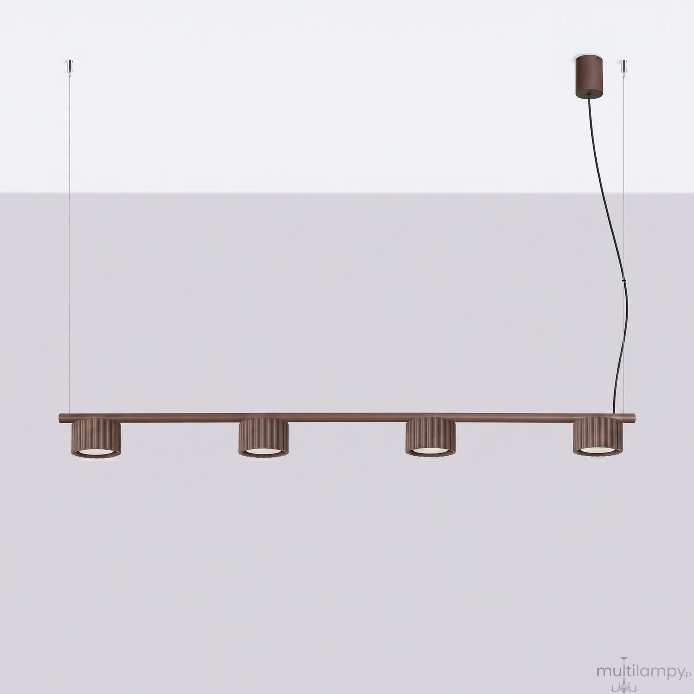 Aura lampa wisząca 4xGX53 brązowa SL.2709
