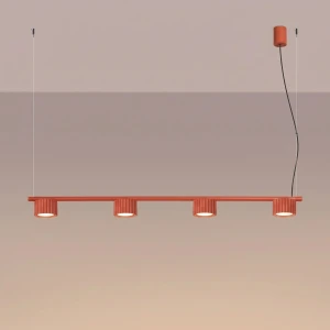 Aura lampa wisząca 4xGX53 czerwona SL.2708