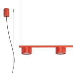 Aura lampa wisząca 4xGX53 czerwona SL.2708