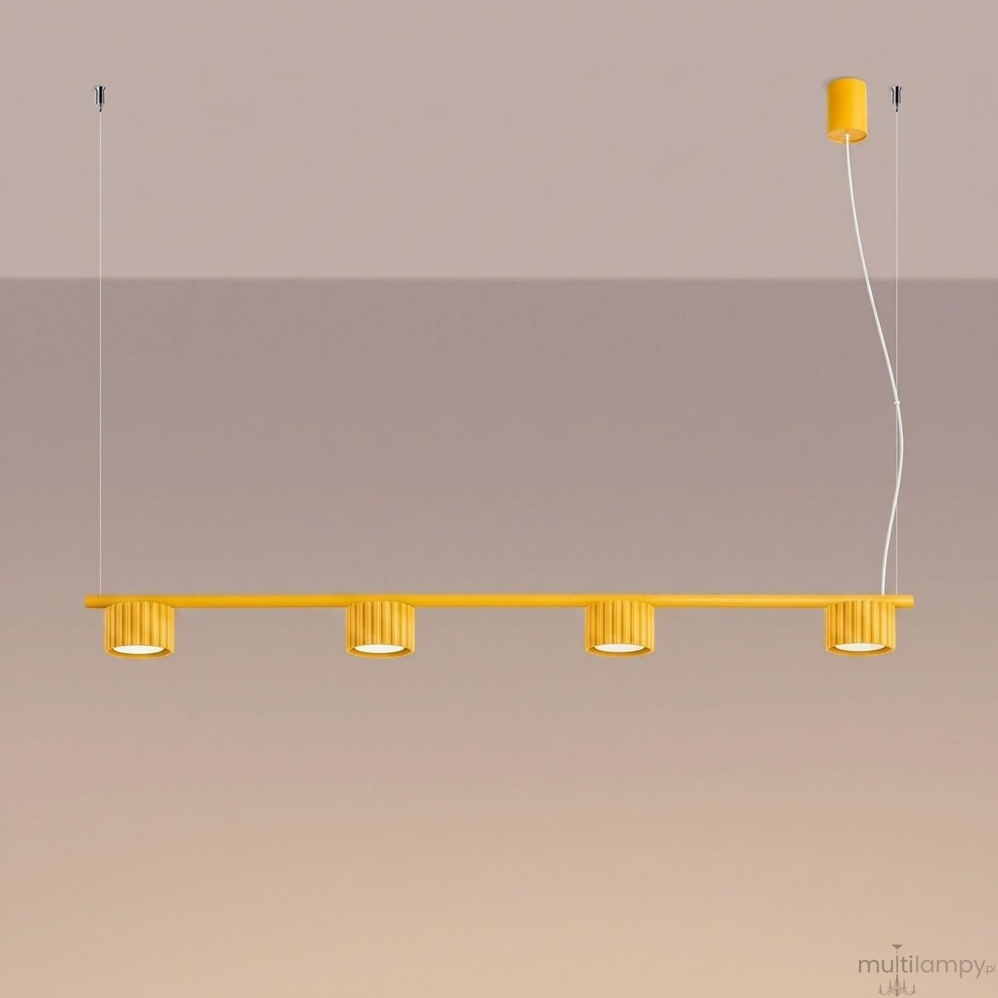 Aura lampa wisząca 4xGX53 żółta SL.2707