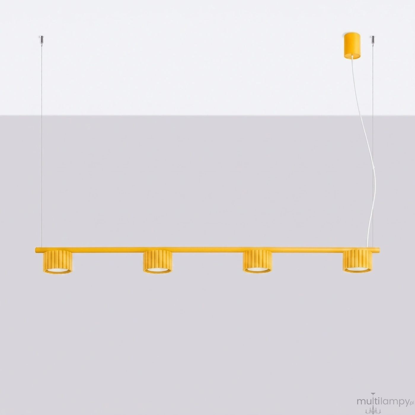 Aura lampa wisząca 4xGX53 żółta SL.2707