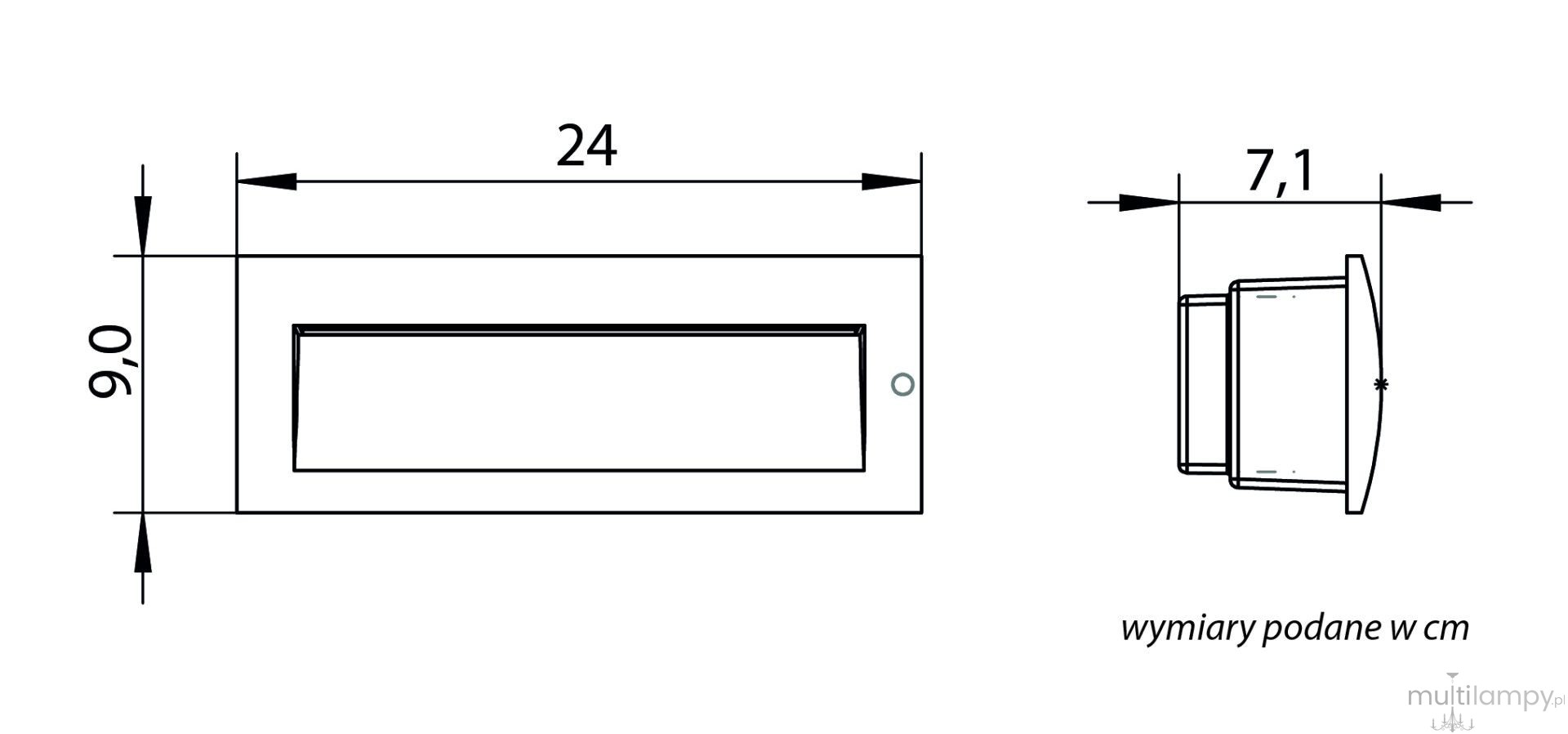 Mur lampa zewnętrzna do zabudowy LED 6W CCT ciemny popiel M2400