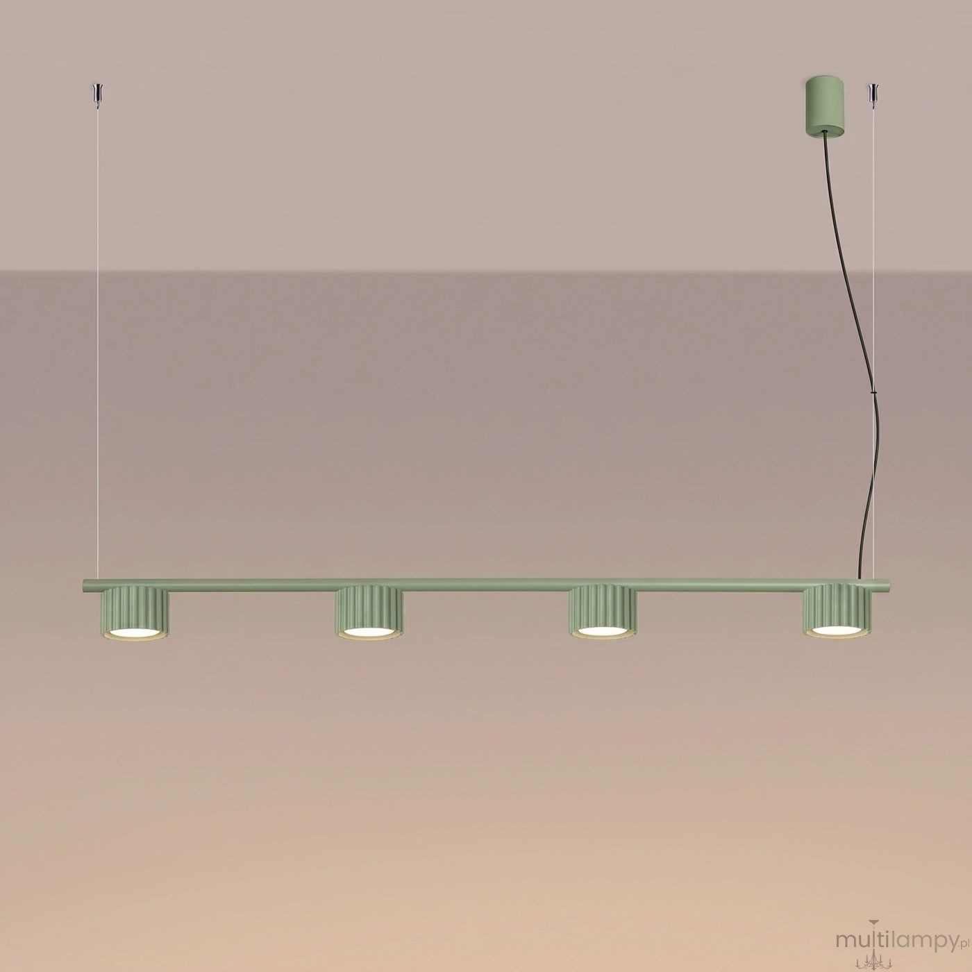 Aura lampa wisząca 4xGX53 szałwia SL.2706