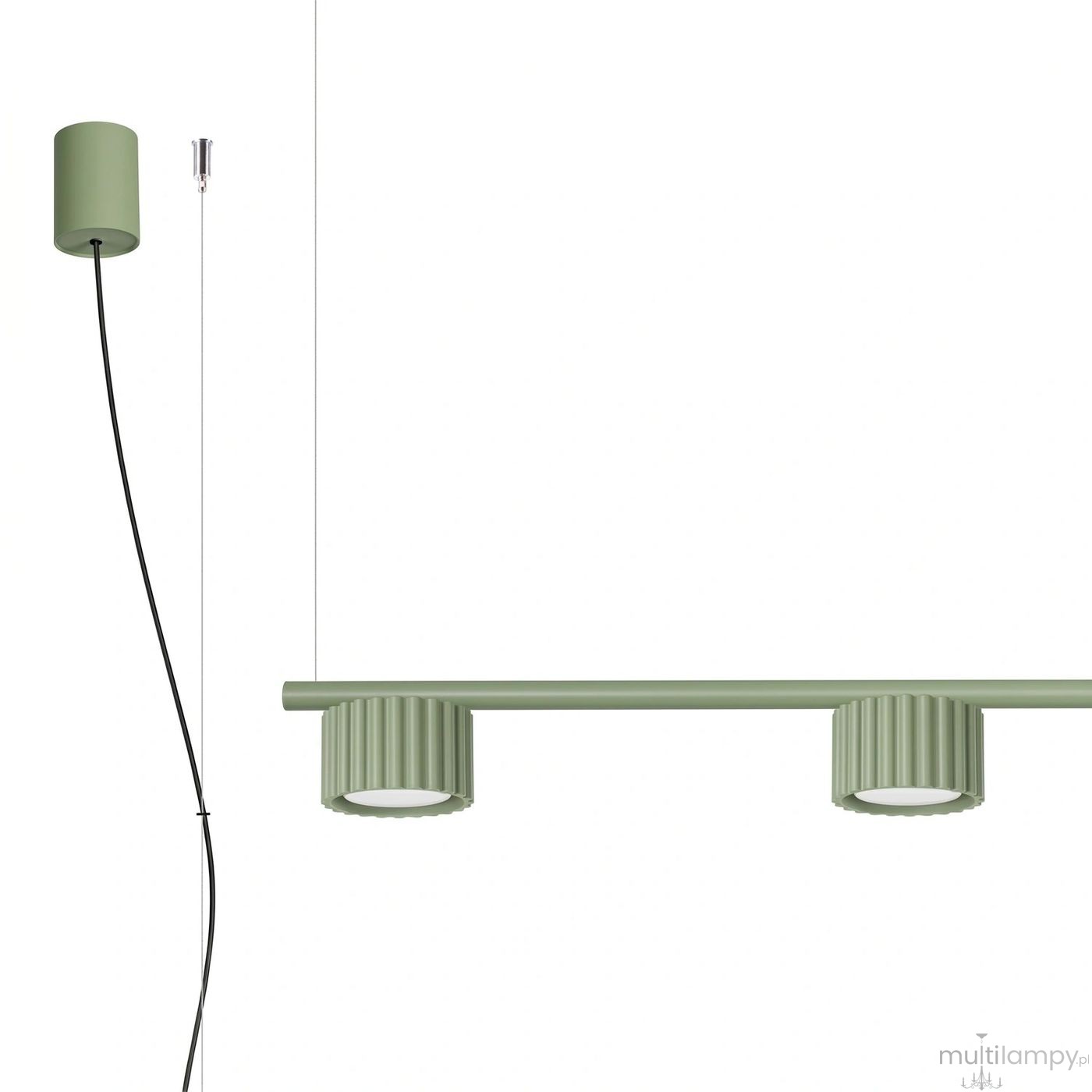 Aura lampa wisząca 4xGX53 szałwia SL.2706