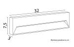 Mur Long lampa zewnętrzna elewacyjna LED 10W CCT antracyt ML-320