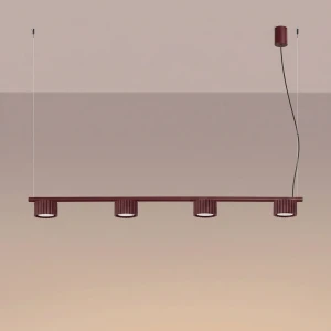Aura lampa wisząca 4xGX53 burgund SL.2703