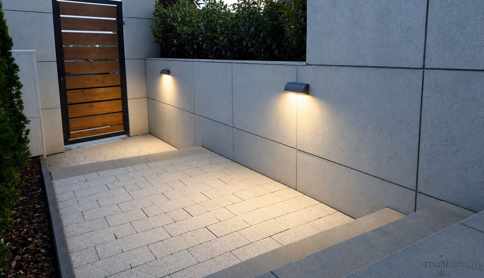 Mur Alu lampa zewnętrzna elewacyjna LED 8W CCT antracyt MUA-240