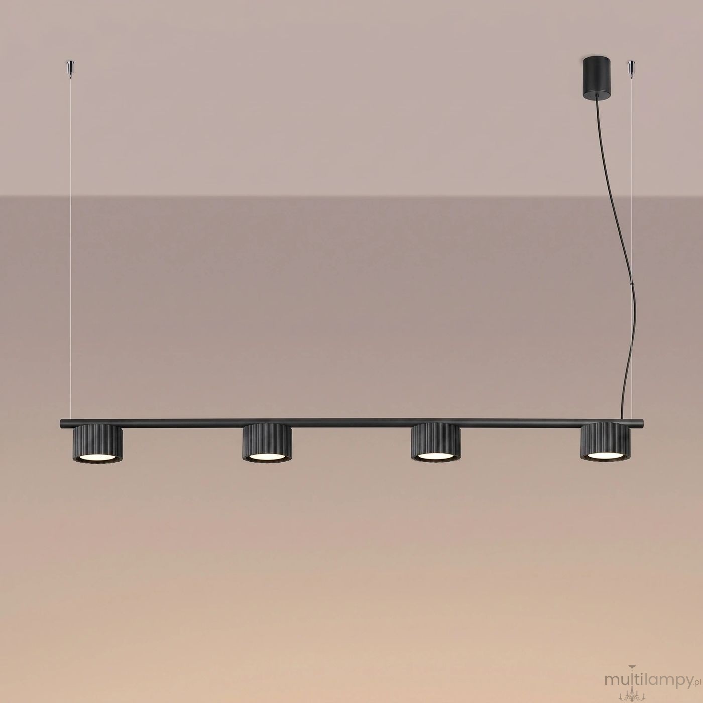 Aura lampa wisząca 4xGX53 czarna SL.2696