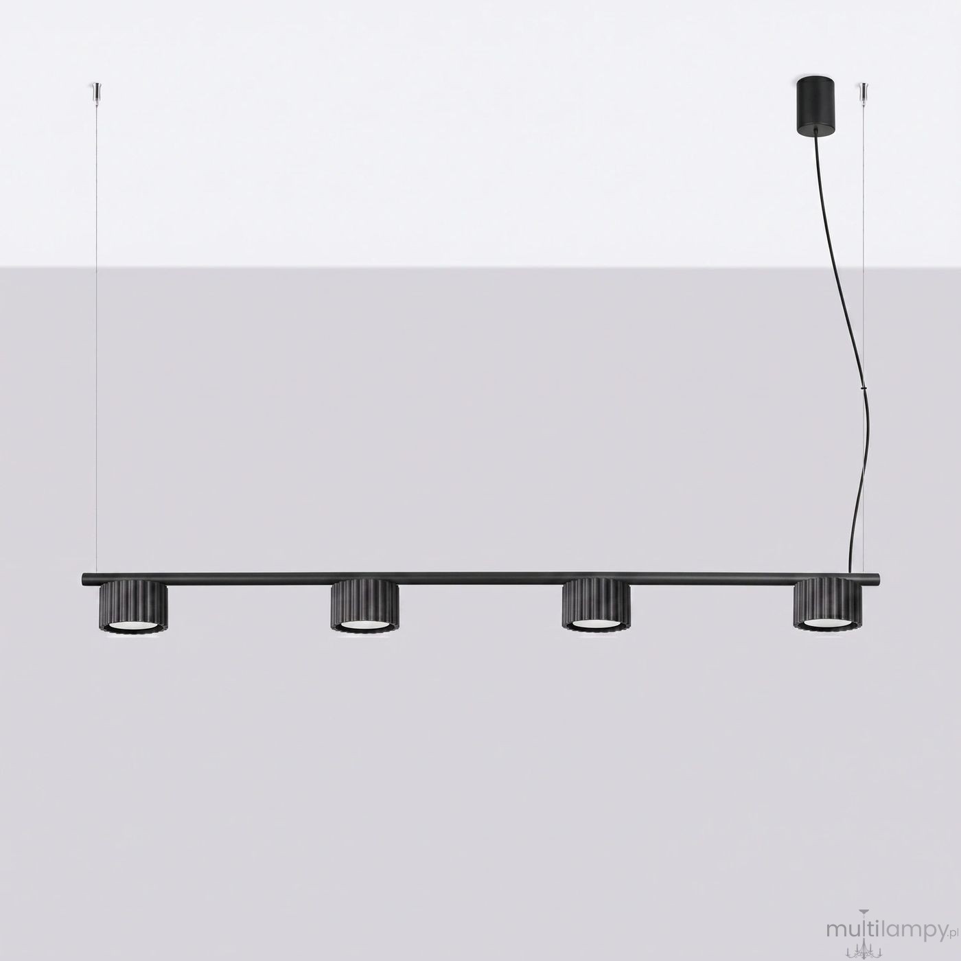 Aura lampa wisząca 4xGX53 czarna SL.2696