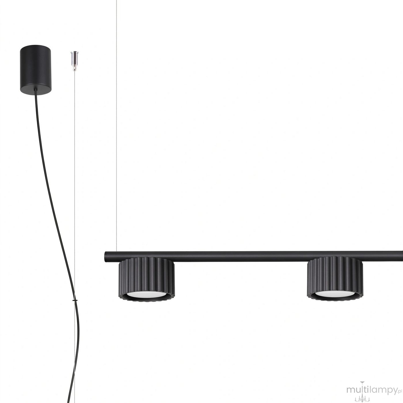 Aura lampa wisząca 4xGX53 czarna SL.2696