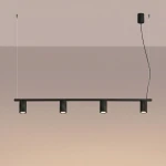 Karbon 4 lampa wisząca 4xGU10 czarna SL.2712