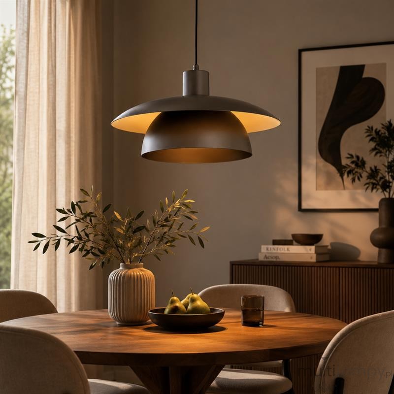 Helisto lampa wisząca E27 brązowa 61553