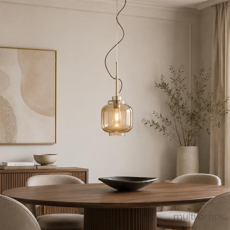 Lexa lampa wisząca E27 złota 61579