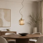 Lexa lampa wisząca E27 złota 61579