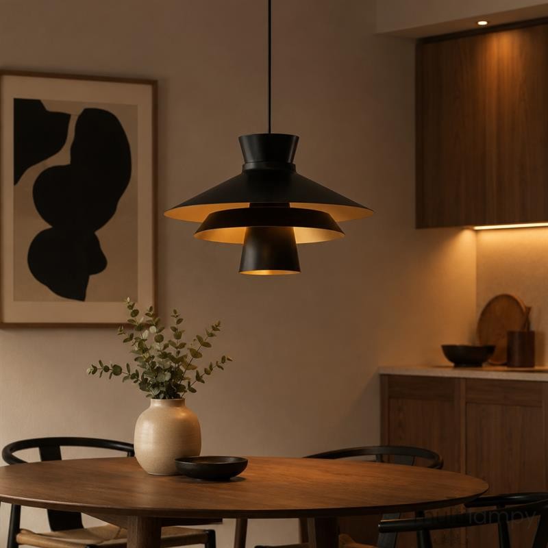 Celeste lampa wisząca E27 czarna 61652