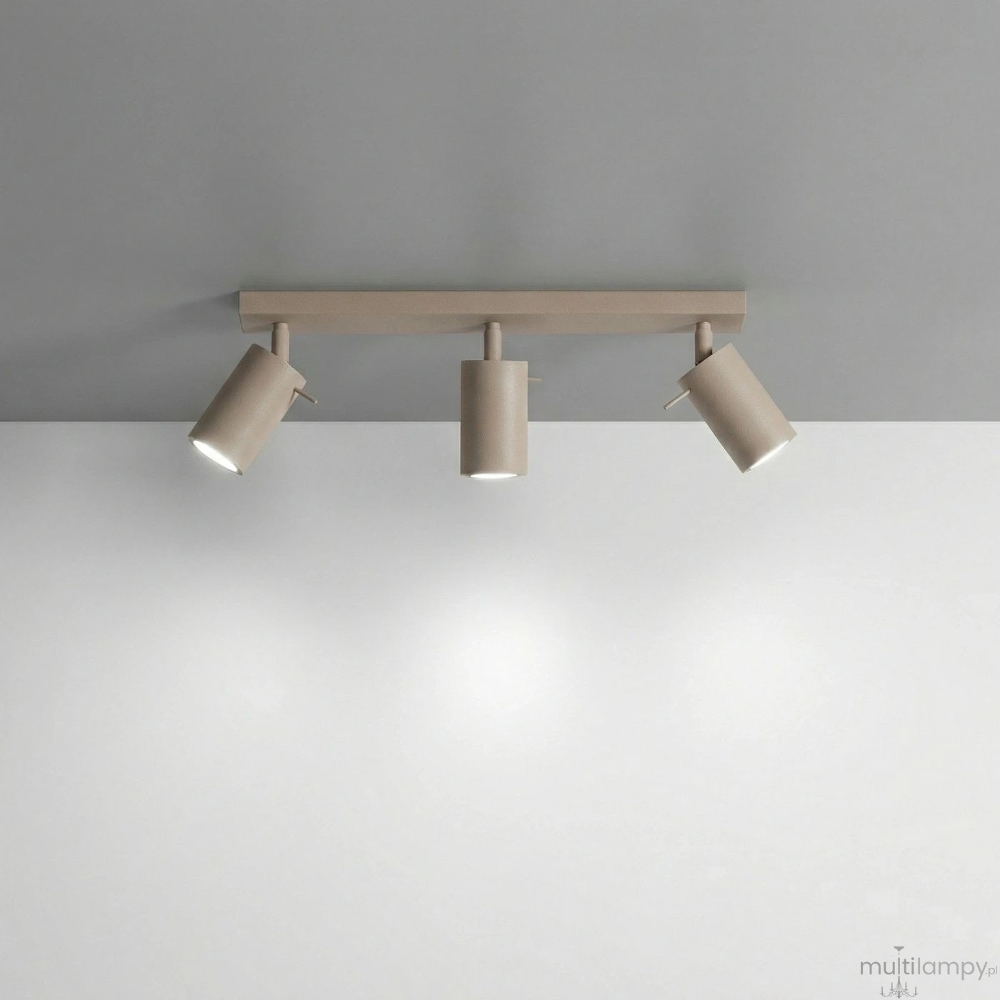 Ring lampa sufitowa spot 3xGU10 taupe SL.2155