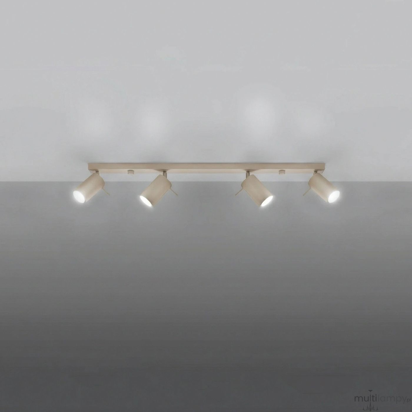Ring lampa sufitowa spot 4xGU10 taupe SL.2157