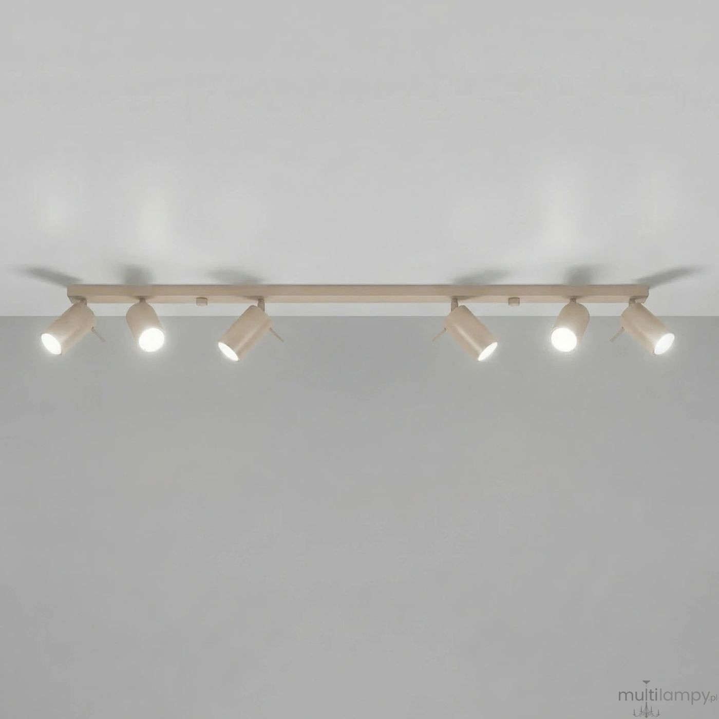 Ring lampa sufitowa spot 6xGU10 taupe SL.2158
