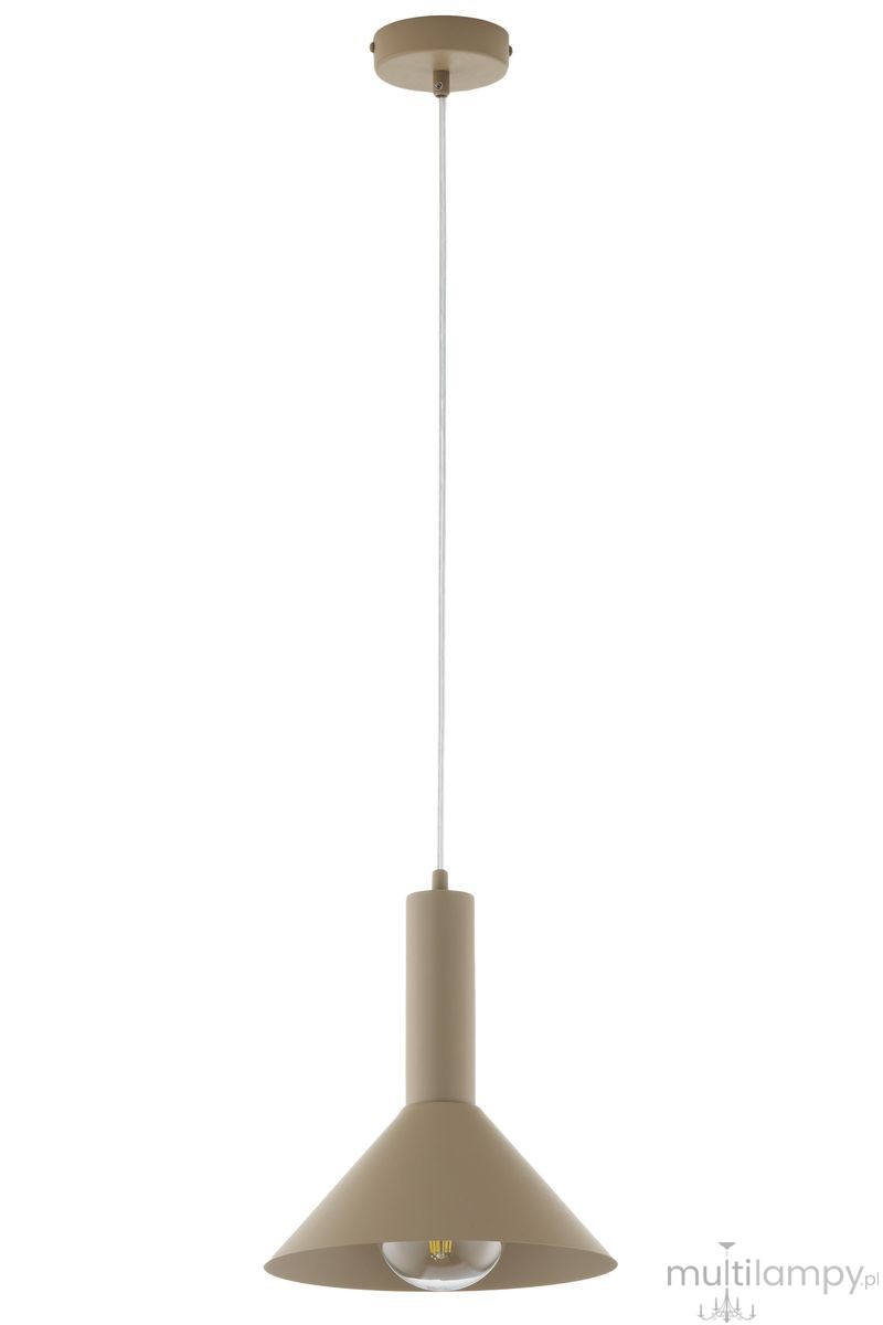 Vitrum Stożek D26 lampa wisząca 1xE27 beżowa 41544