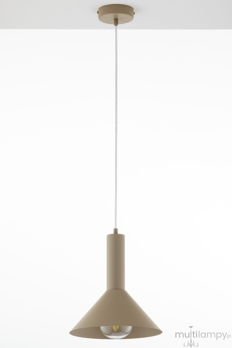 Vitrum Stożek D26 lampa wisząca 1xE27 beżowa 41544