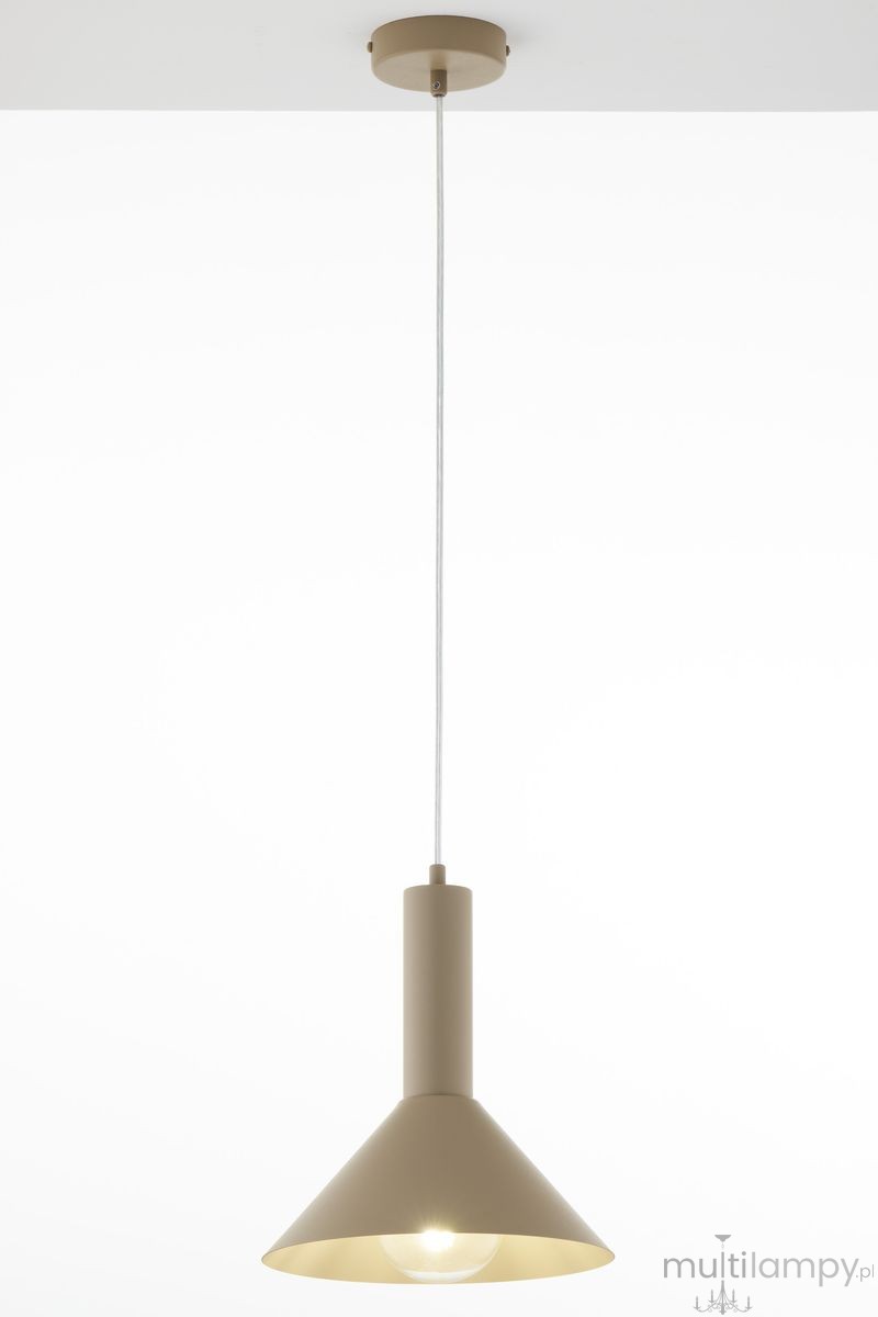 Vitrum Stożek D26 lampa wisząca 1xE27 beżowa 41544