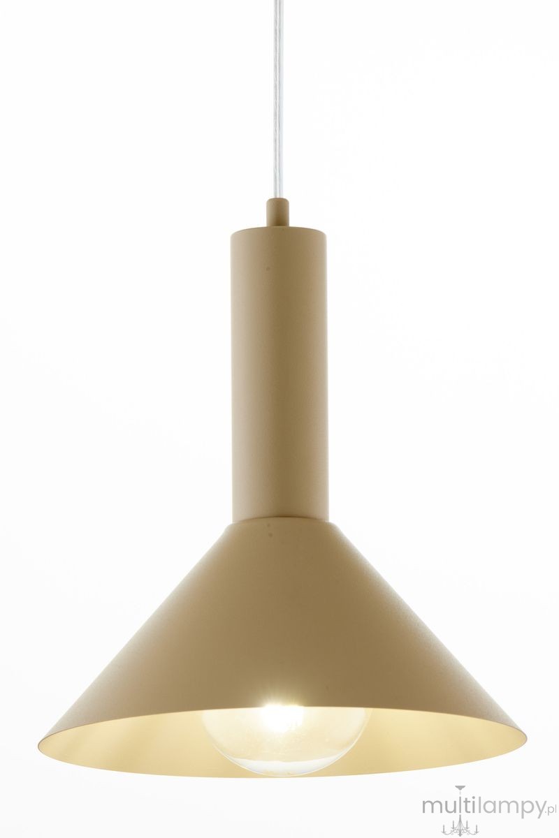 Vitrum Stożek D26 lampa wisząca 1xE27 beżowa 41544