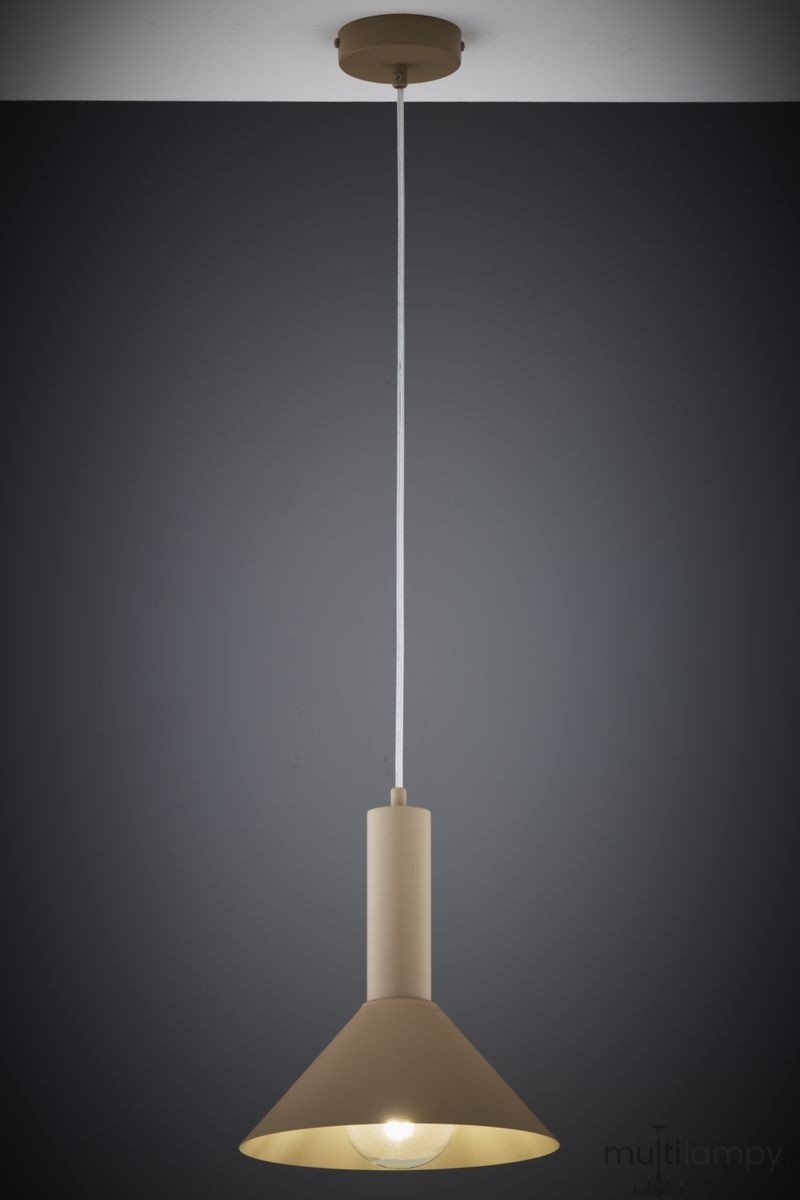 Vitrum Stożek D26 lampa wisząca 1xE27 beżowa 41544