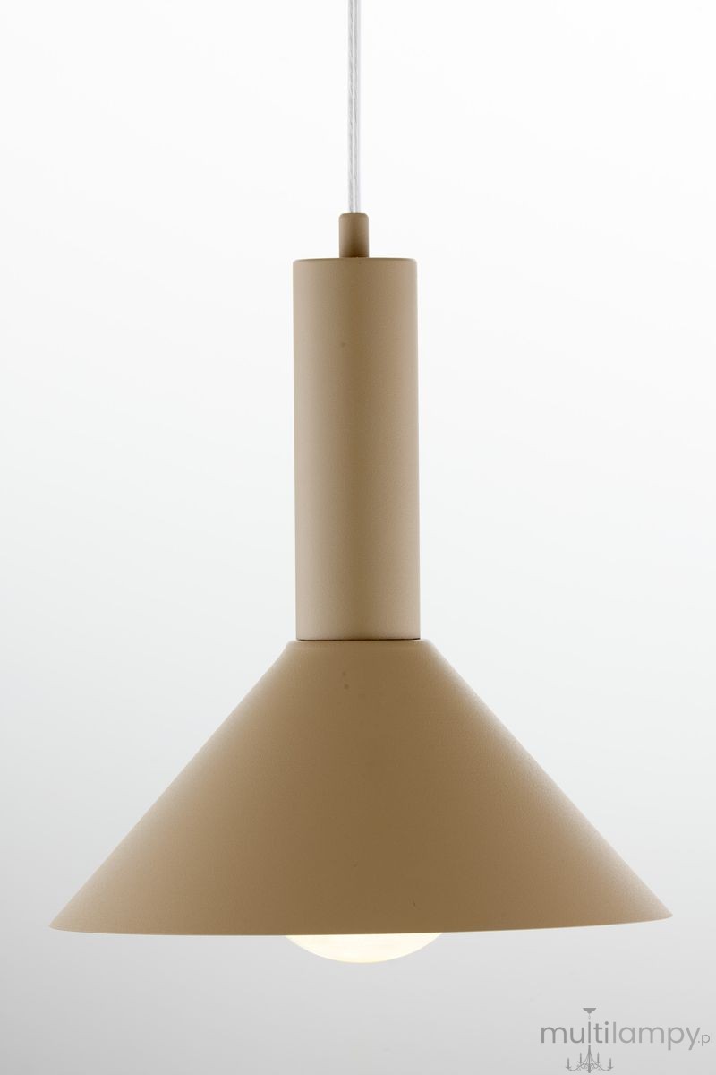 Vitrum Stożek D26 lampa wisząca 1xE27 beżowa 41544