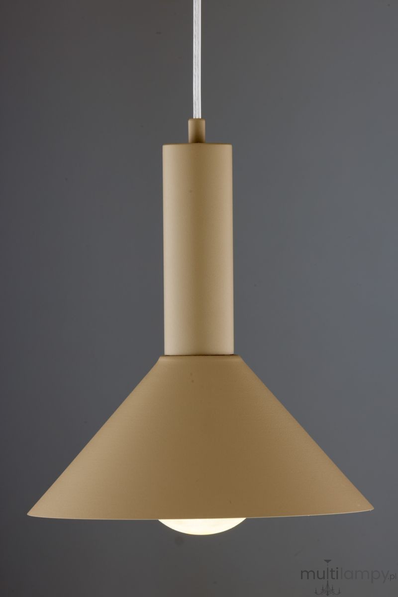 Vitrum Stożek D26 lampa wisząca 1xE27 beżowa 41544