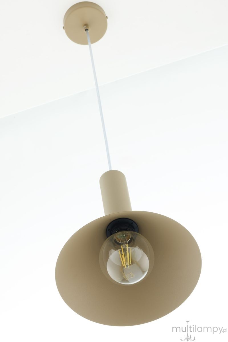 Vitrum Stożek D26 lampa wisząca 1xE27 beżowa 41544