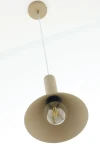 Vitrum Stożek D26 lampa wisząca 1xE27 beżowa 41544