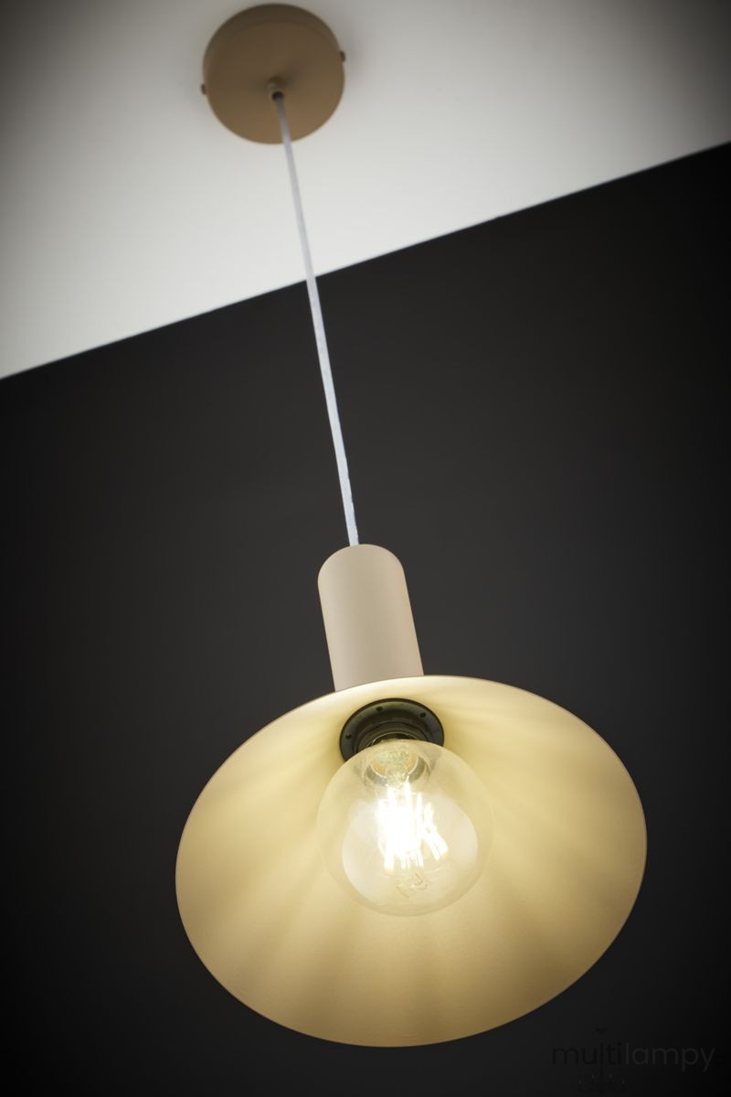 Vitrum Stożek D26 lampa wisząca 1xE27 beżowa 41544
