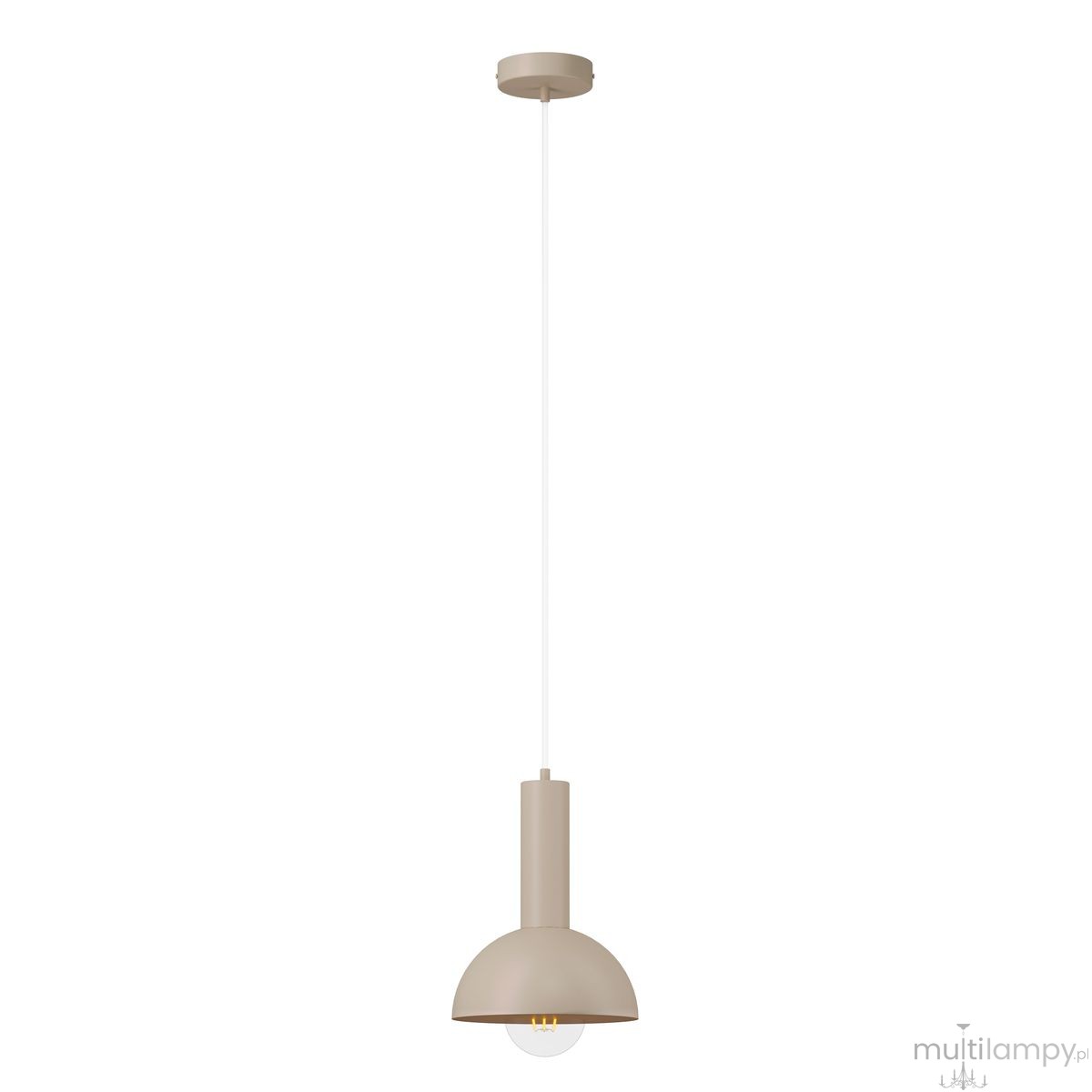 Vitrum Kopuła D19 lampa wisząca 1xE27 beżowa 41554
